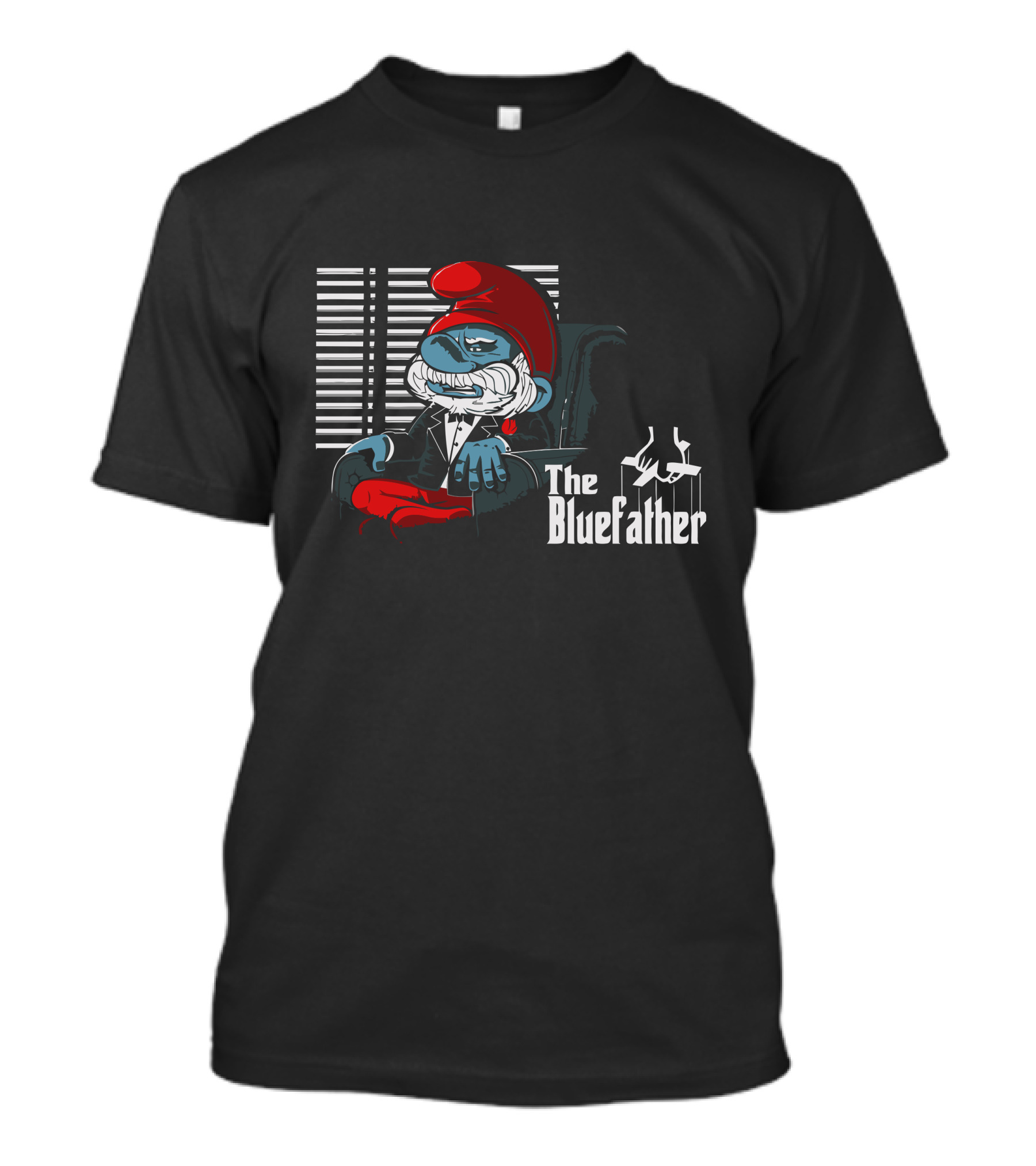 The Bluefather Smurf Mafia Boss T-Shirt