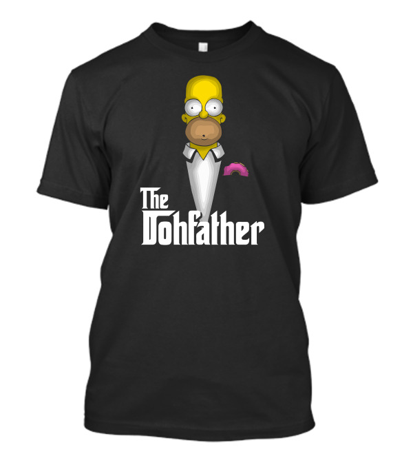 The Dohfather Homer Parody With Pink Donut Pocket T-Shirt