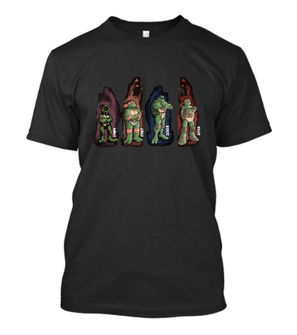 Turtles Evolution 1984 1990 2007 2012 T-Shirt