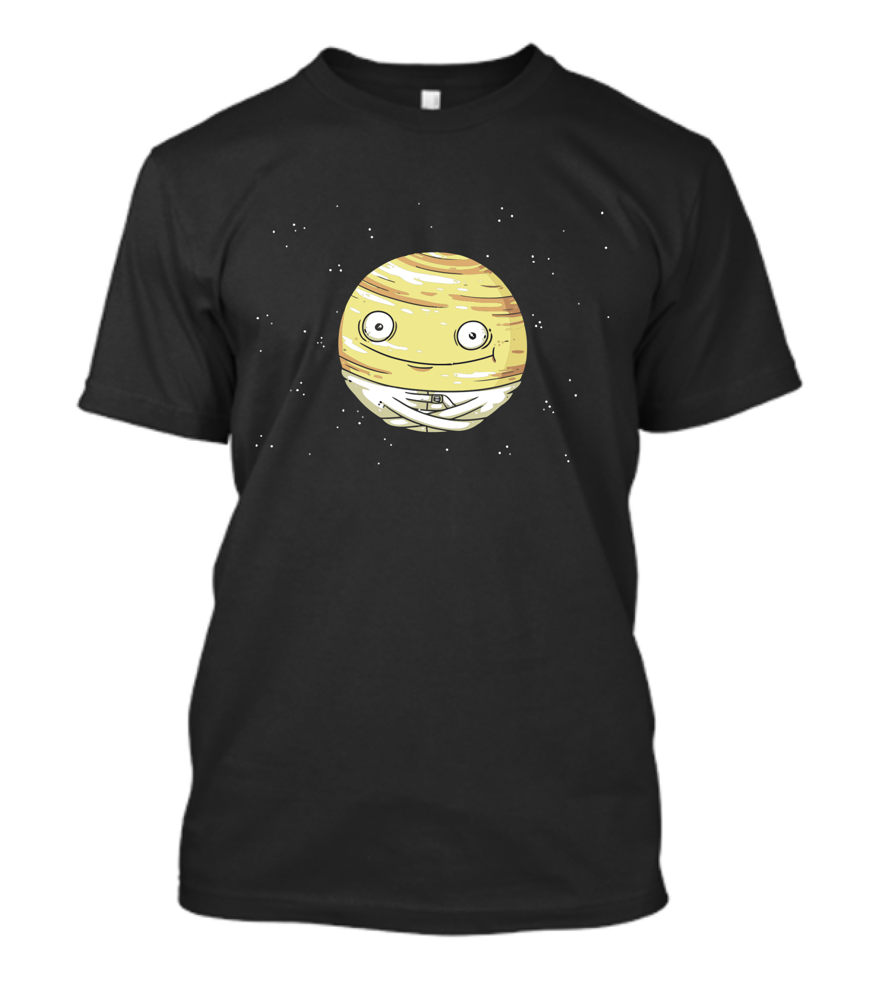 Venuts Planet Character In Space With Stars T-Shirt