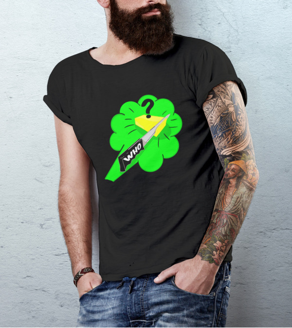 Who Cut The Cheese Knife Mystery Cloud T-Shirt
