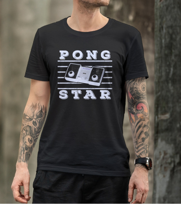 Pong Star Retro Console Style With Telstar T-Shirt