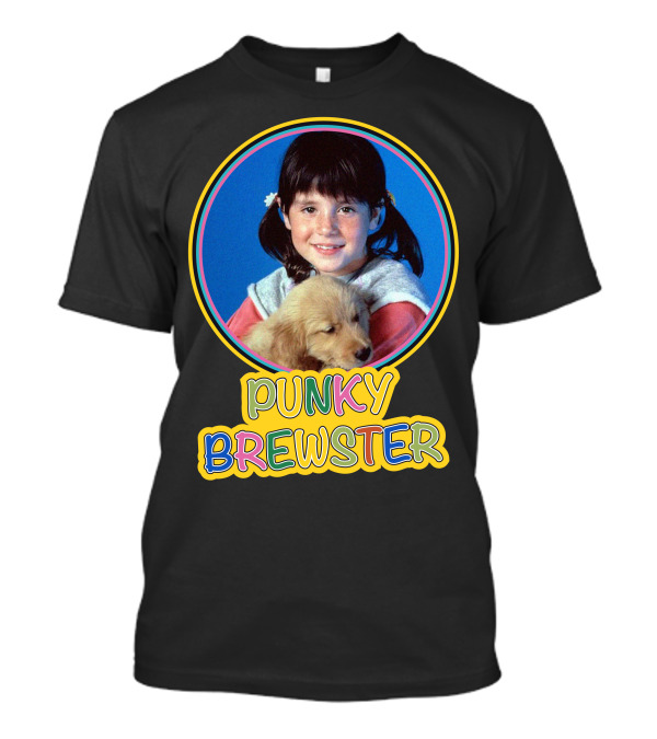 Punky Brewster With Puppy Retro TV Icon T-Shirt