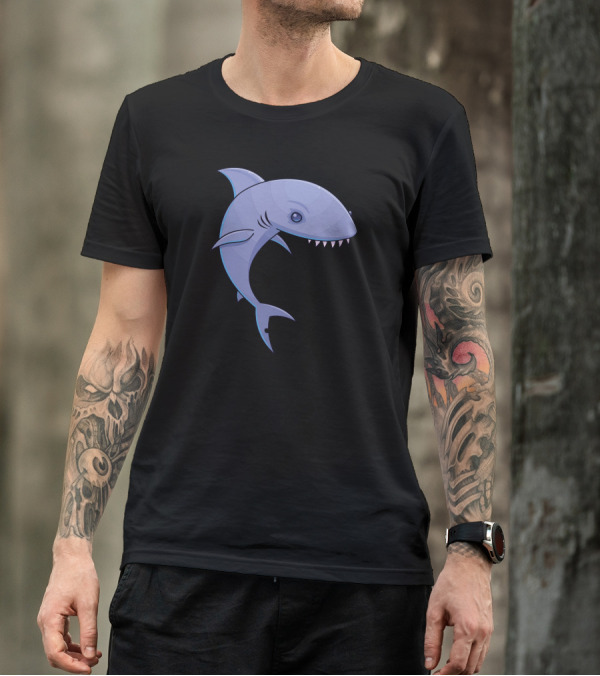 Sharky Cartoon Shark T-Shirt