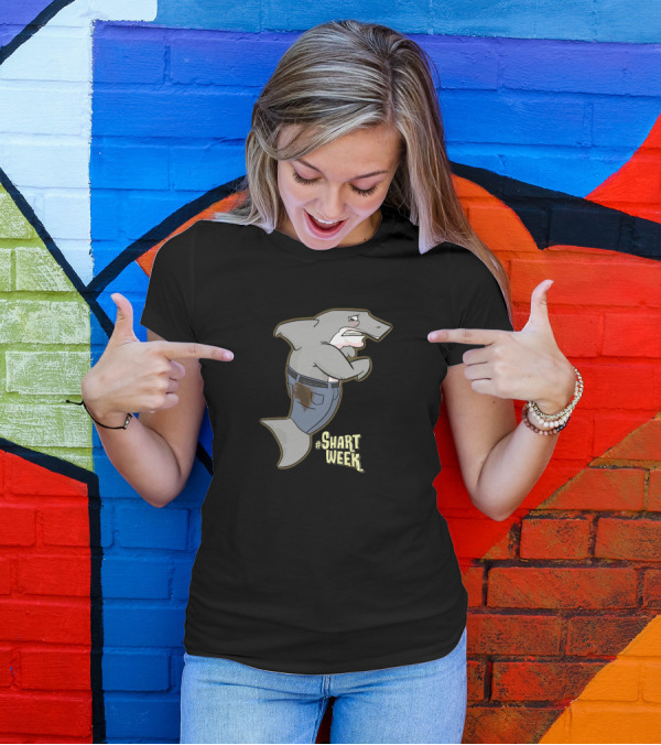Shart Week Shark In Jeans Funny T-Shirt