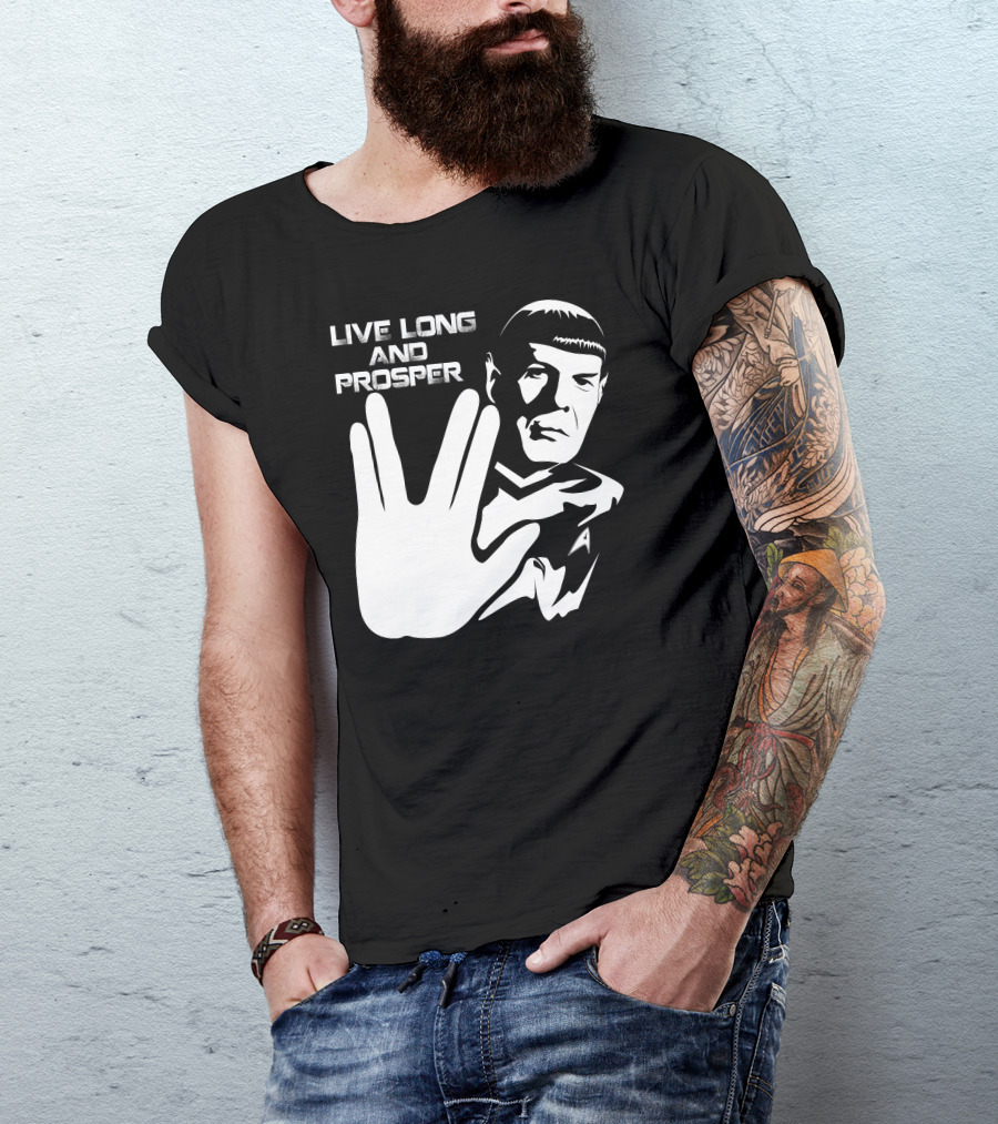 Live Long And Prosper Vulcan Salute T-Shirt