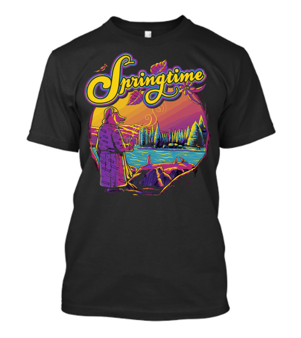 Springtime Scenic View With Coffee And Nature T-Shirt