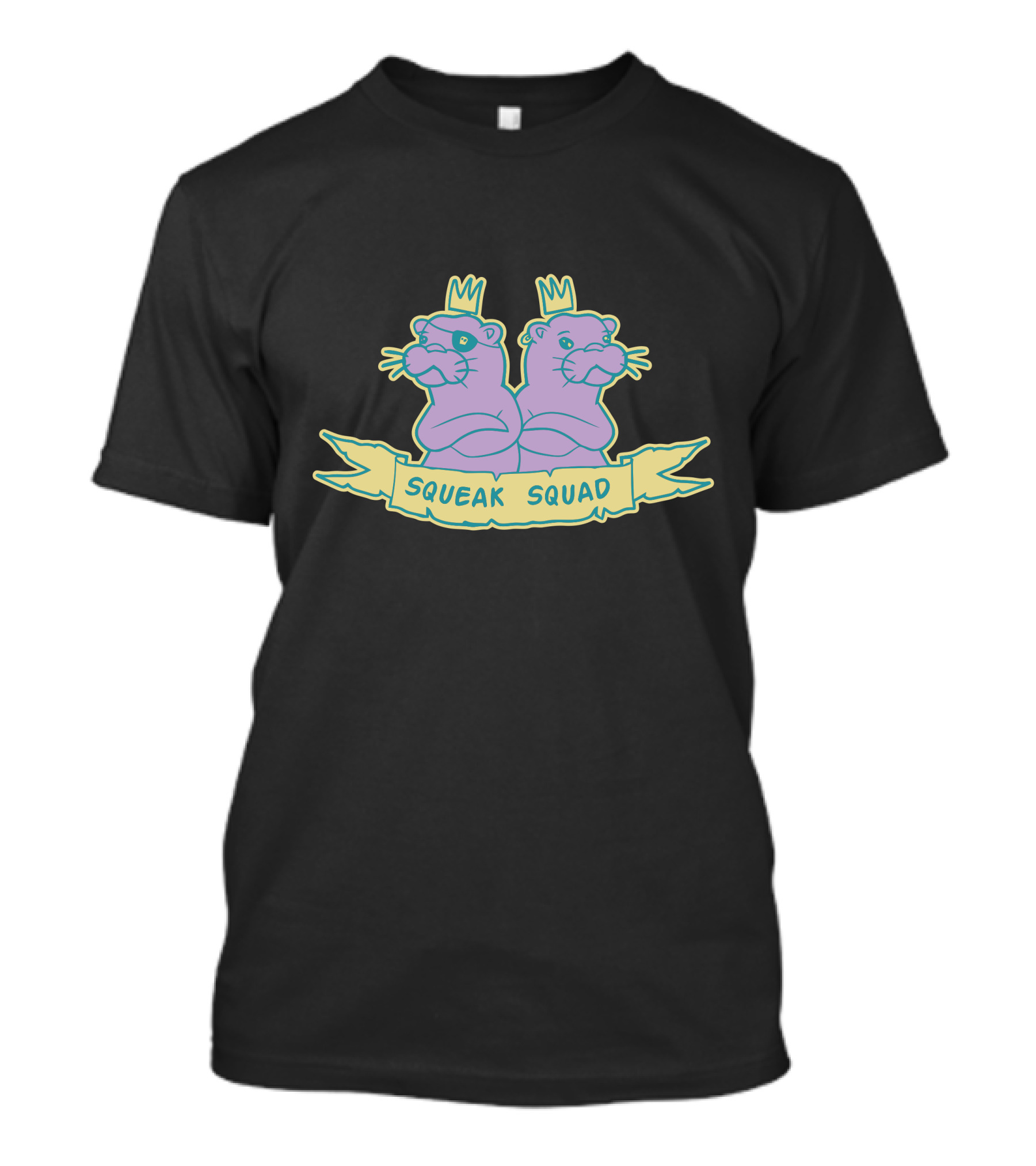 Squeak Squad Otter Duo With Crowns T-Shirt