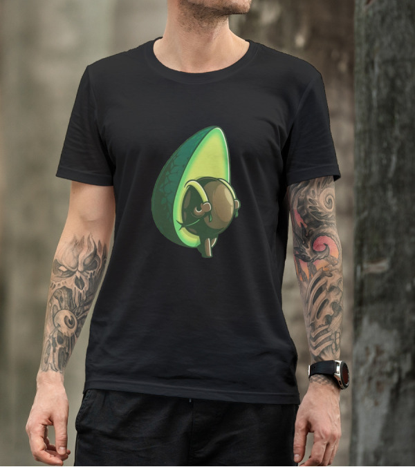 Avoucado Funny Style Cute Avocado Weightlifting T-Shirt
