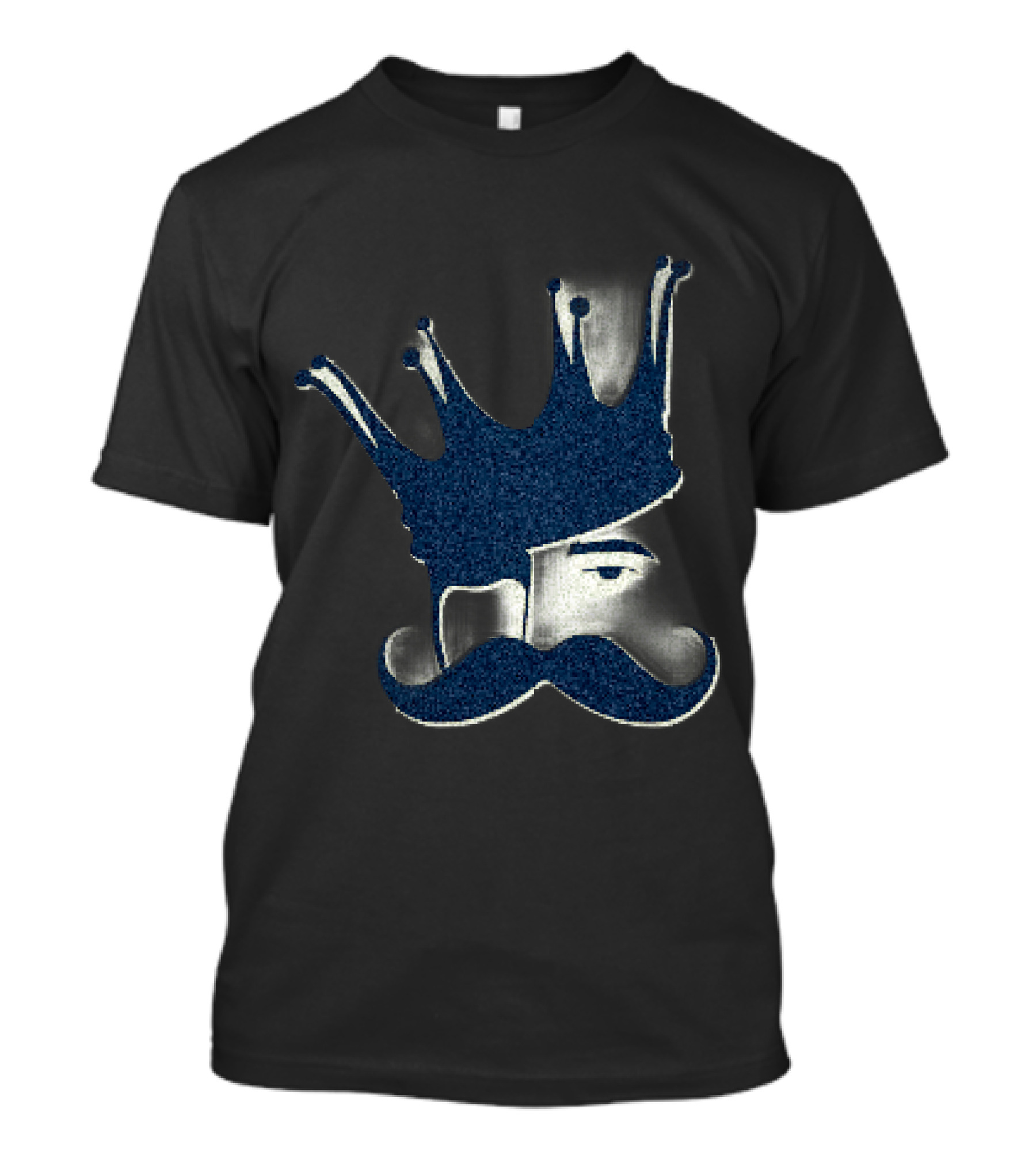 Big Moustache Crown Face T-Shirt