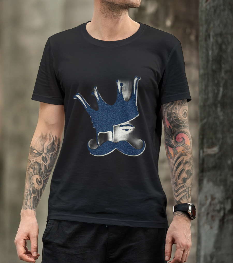 Big Moustache Crown Face T-Shirt