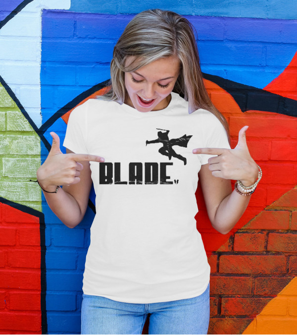 Blade Black Silhouette Jumping Action Version T-Shirt
