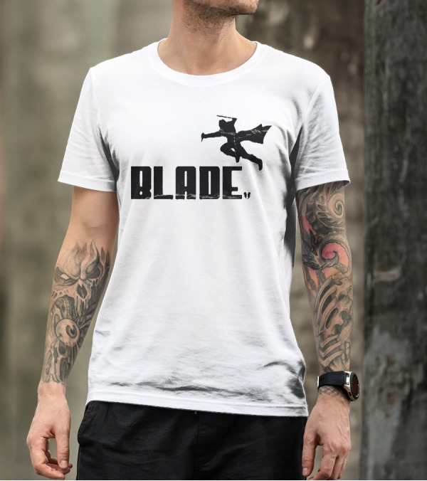 Blade Black Silhouette Jumping Action Version T-Shirt