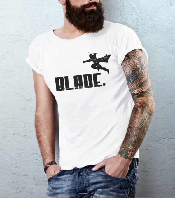 Blade Black Silhouette Jumping Action Version T-Shirt