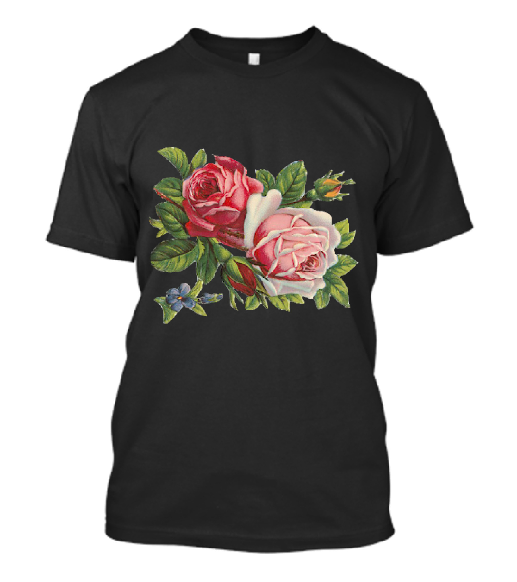 Classic Vintage Roses Floral Arrangement T-Shirt