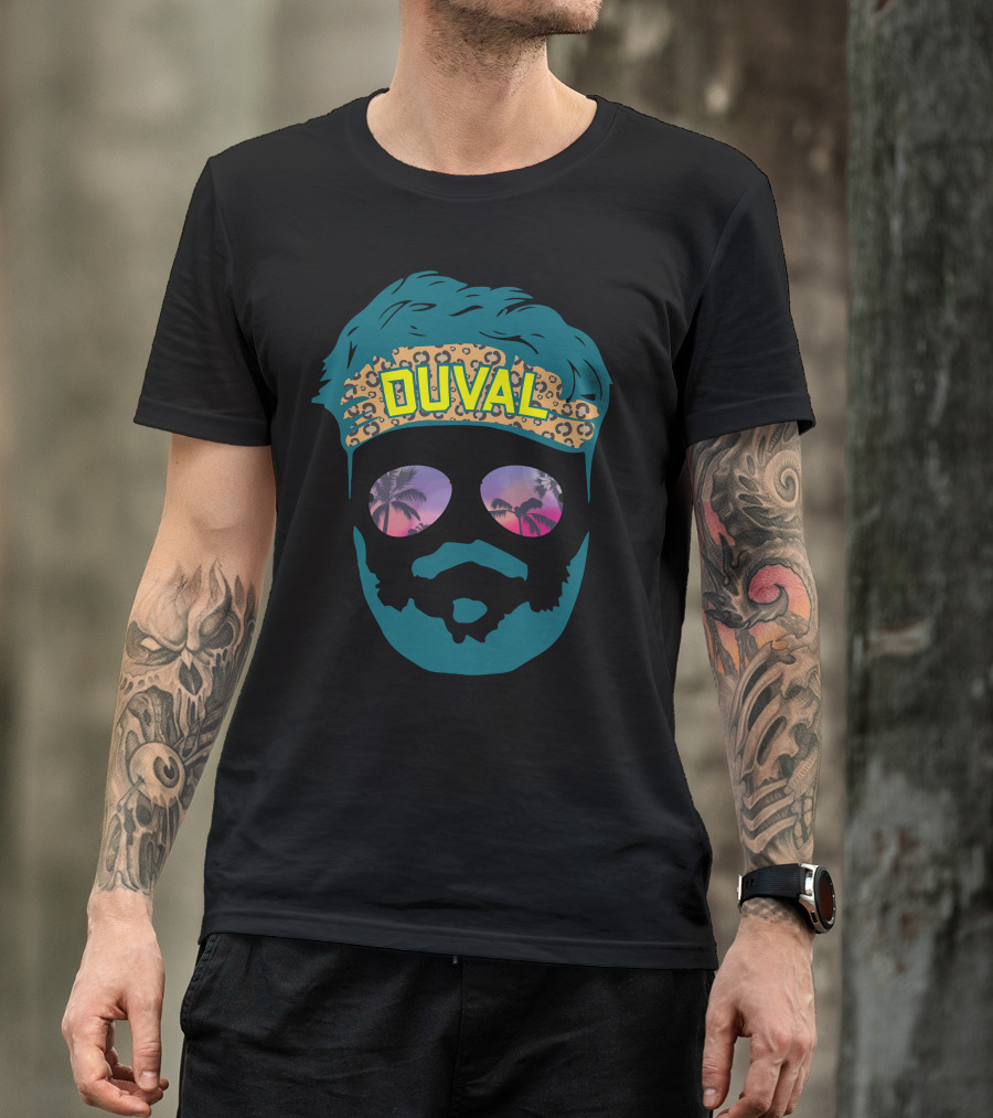 Duval Leopard Bandana Palm Reflection Sunglasses T-Shirt