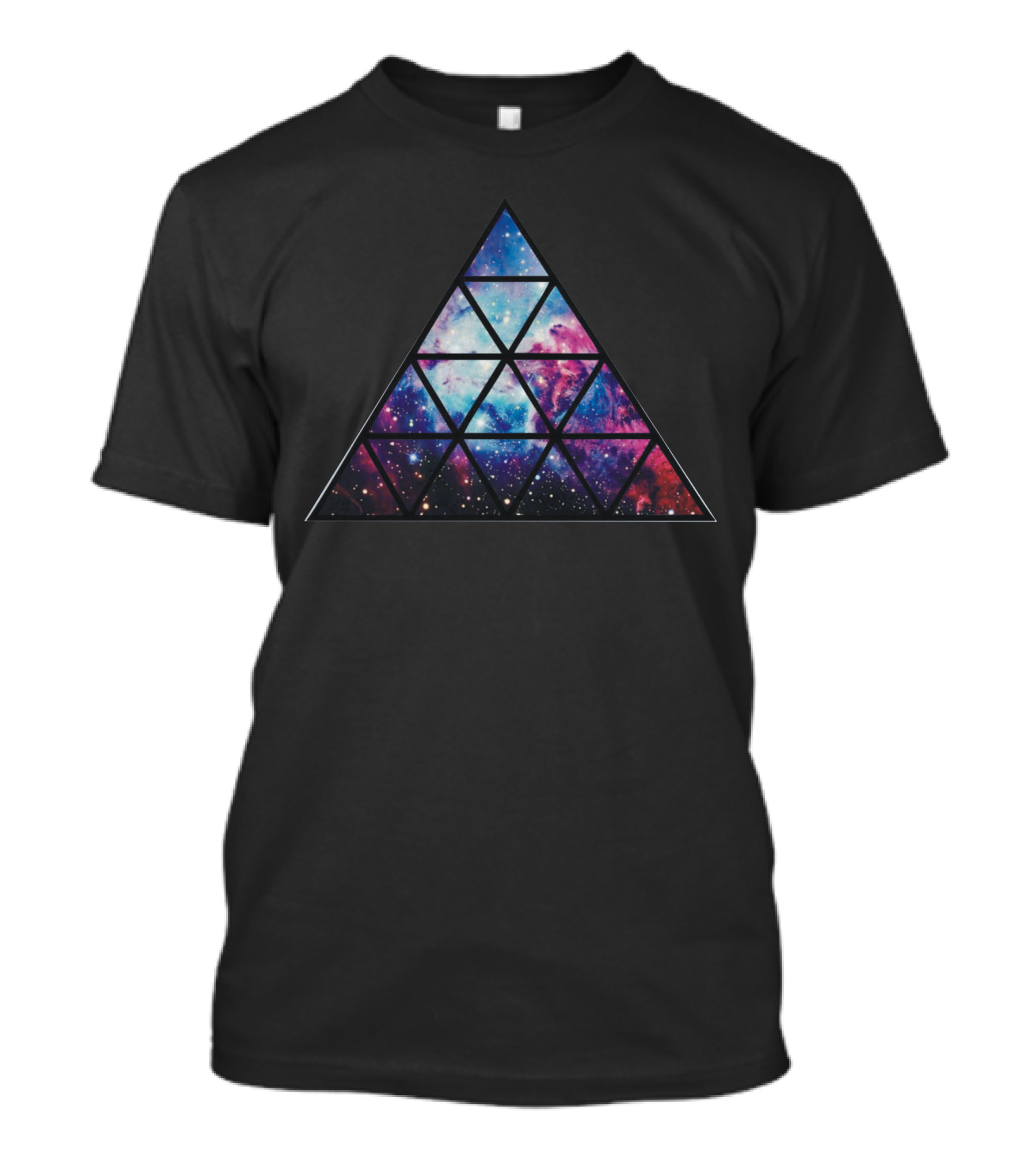 Galaxy Triangle Illuminati Stars Planets Bold Eye T-Shirt