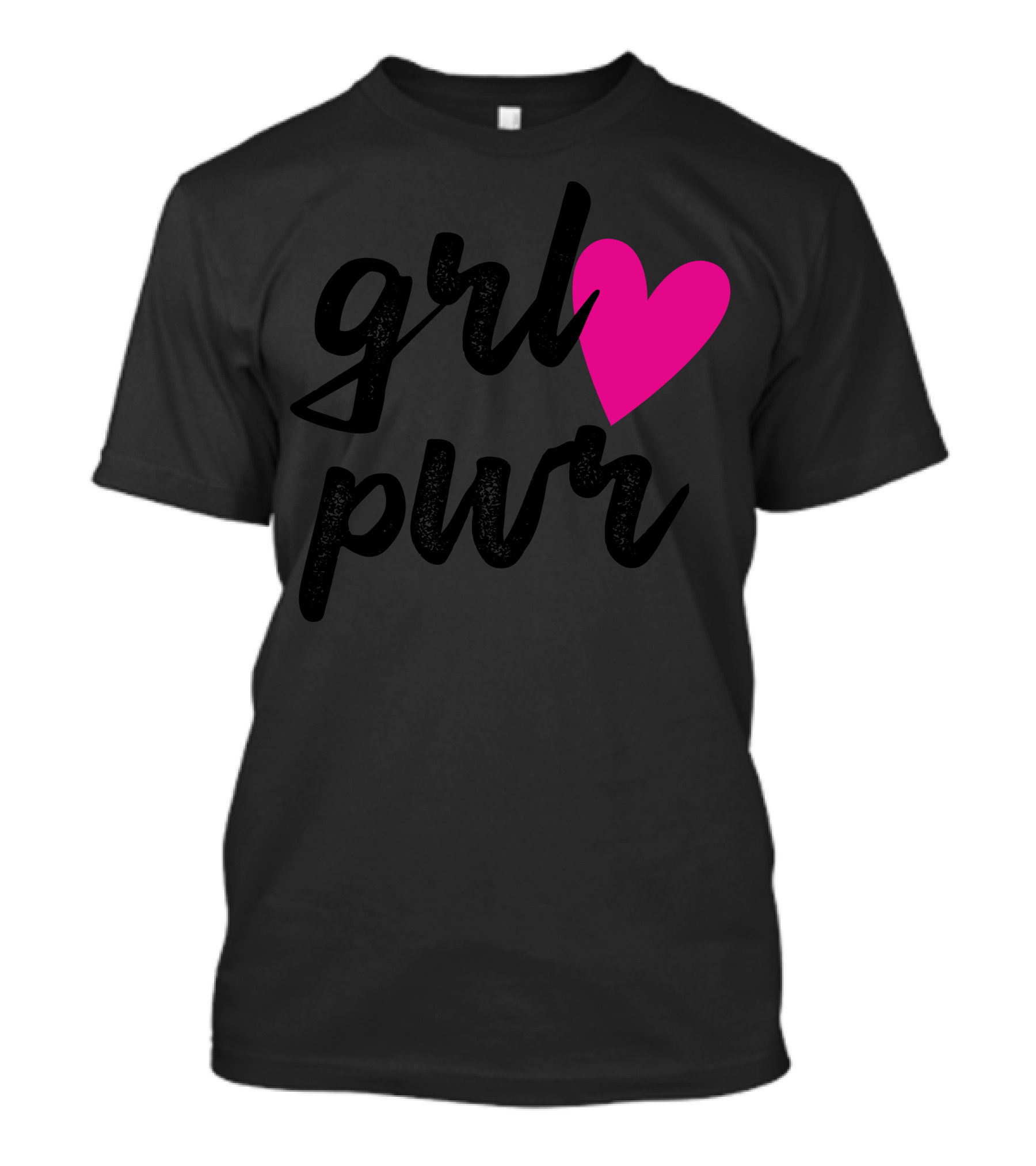 Grl Pwr Heart Design Girl Power T-Shirt