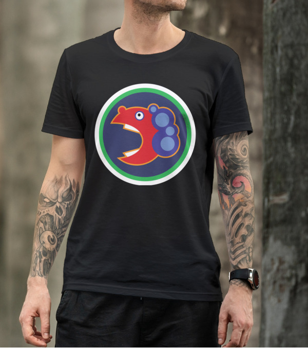 Pac-Man In Vancouver Canucks Style Eating Dots T-Shirt