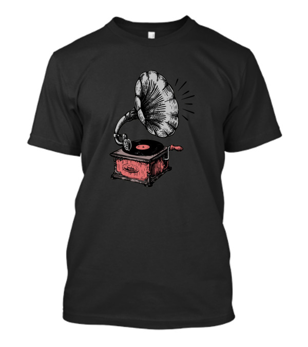 Vintage Phonograph Record Player T-Shirt