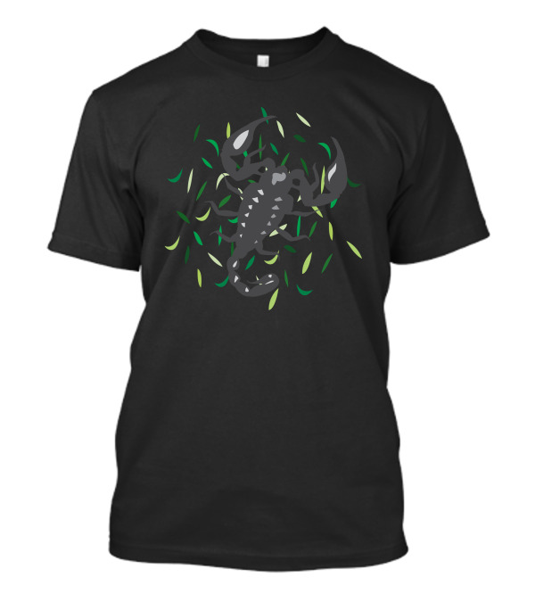 Scorpion Surrounded By Leaves T-Shirt