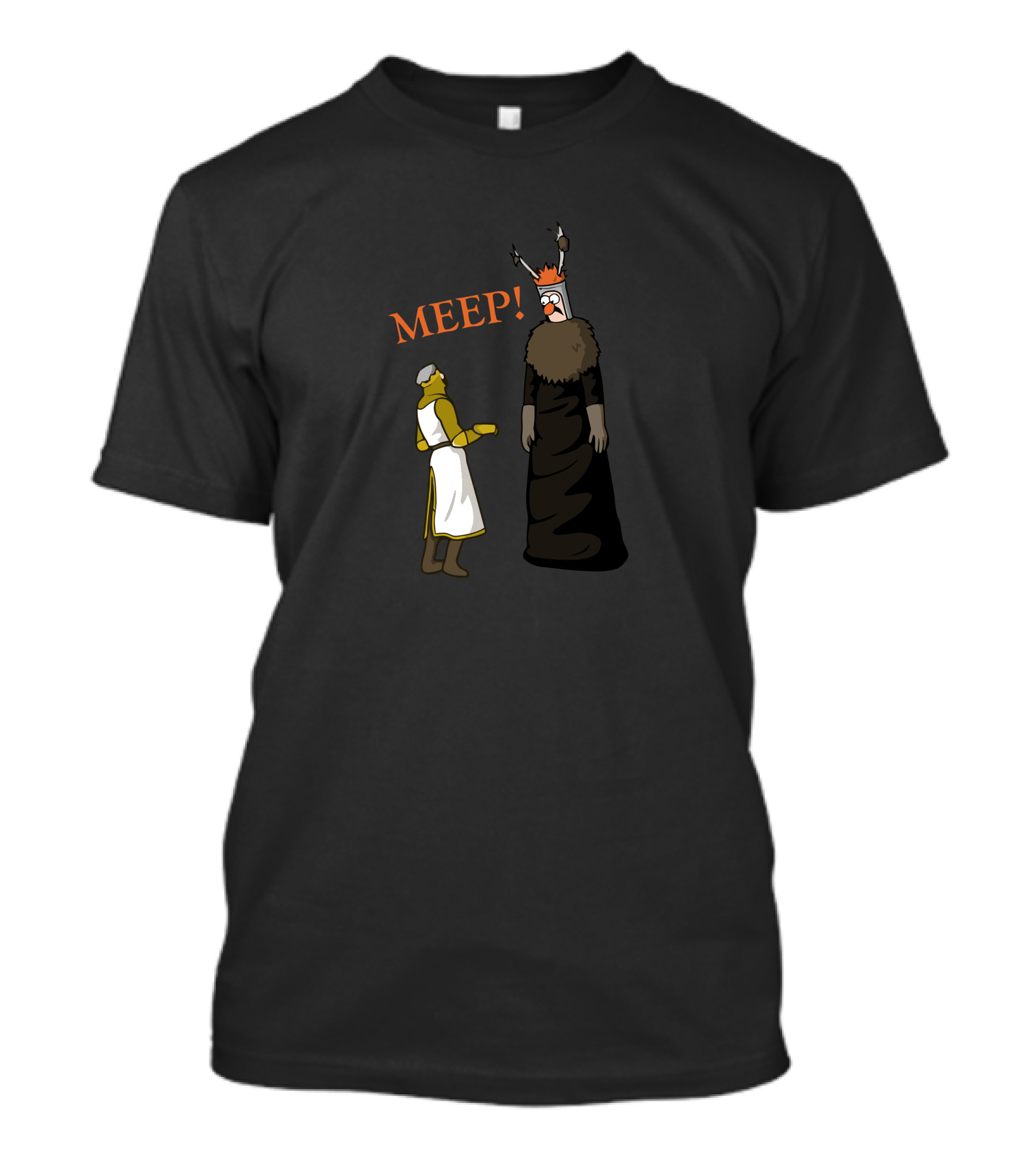 The Knight Who Says Meep Monty Python Warriors Cartoon Characters T-Shirt