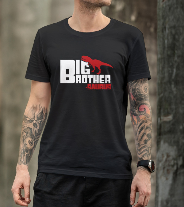 Big Brother Saurus Dinosaur Sibling T-Shirt