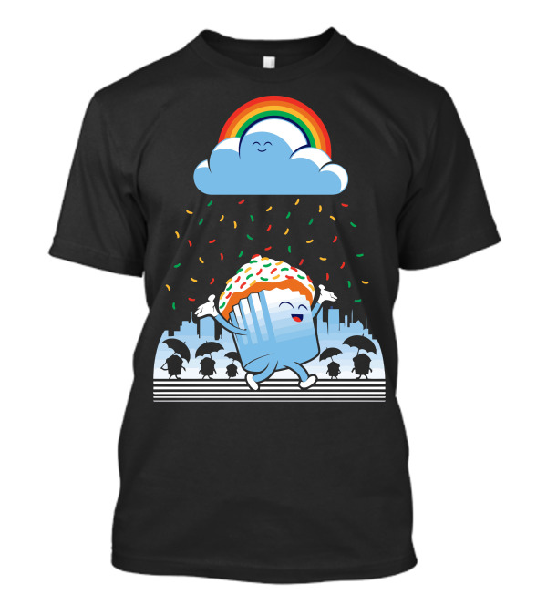 Celebrate Individuality Happy Rainbow Cloud Sprinkles Parade T-Shirt