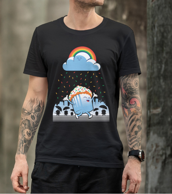 Celebrate Individuality Happy Rainbow Cloud Sprinkles Parade T-Shirt