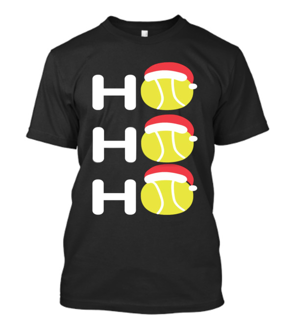 Ho Ho Ho Christmas Baseball Santa Hat Balls T-Shirt