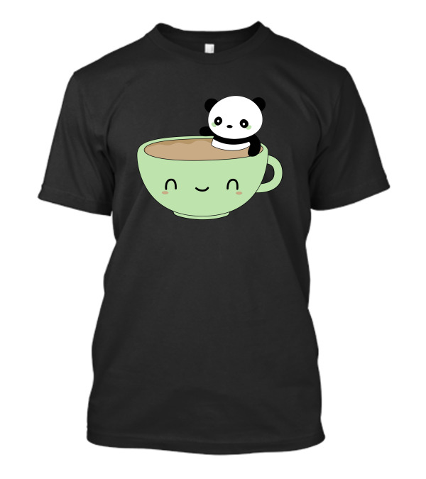Kawaii Panda In Adorable Coffee Cup T-Shirt