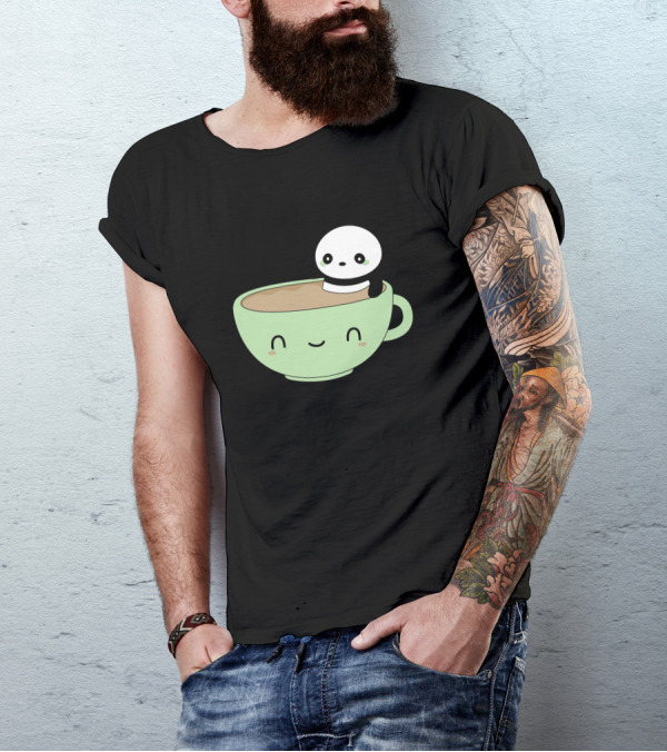 Kawaii Panda In Adorable Coffee Cup T-Shirt