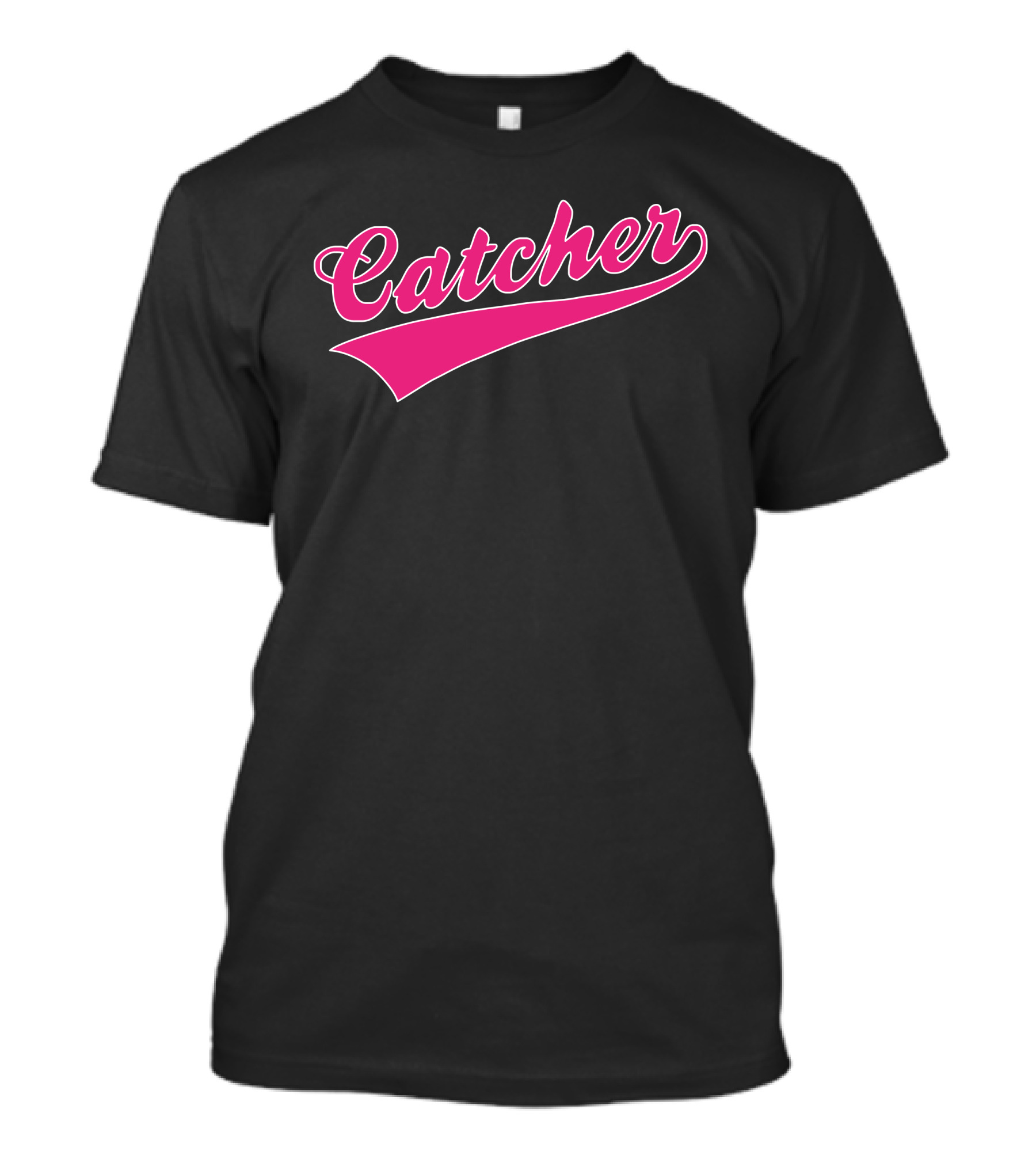 Catcher Gay Pride Baseball Script T-Shirt