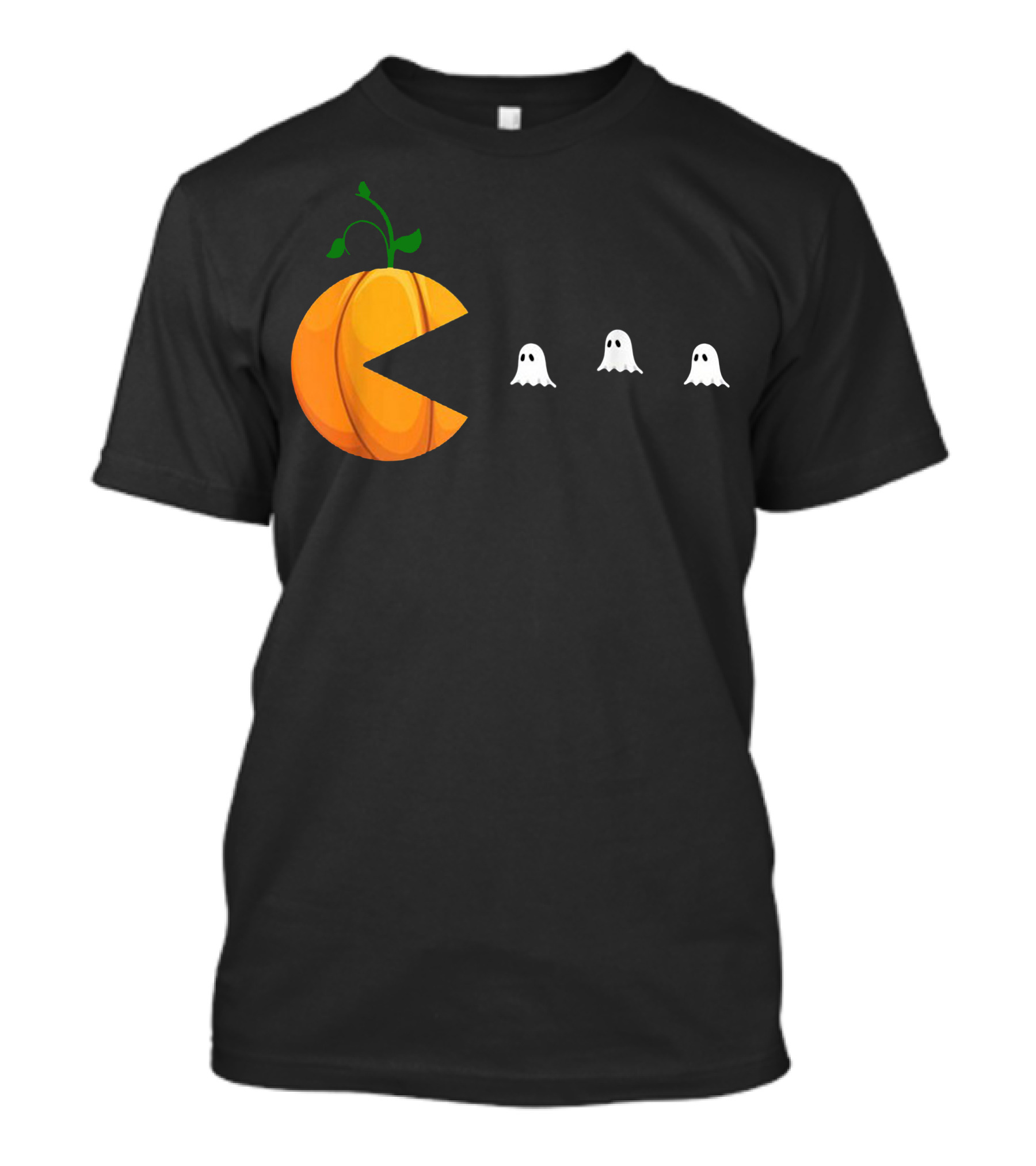 Halloween Pumpkin Pac-Man Ghosts T-Shirt
