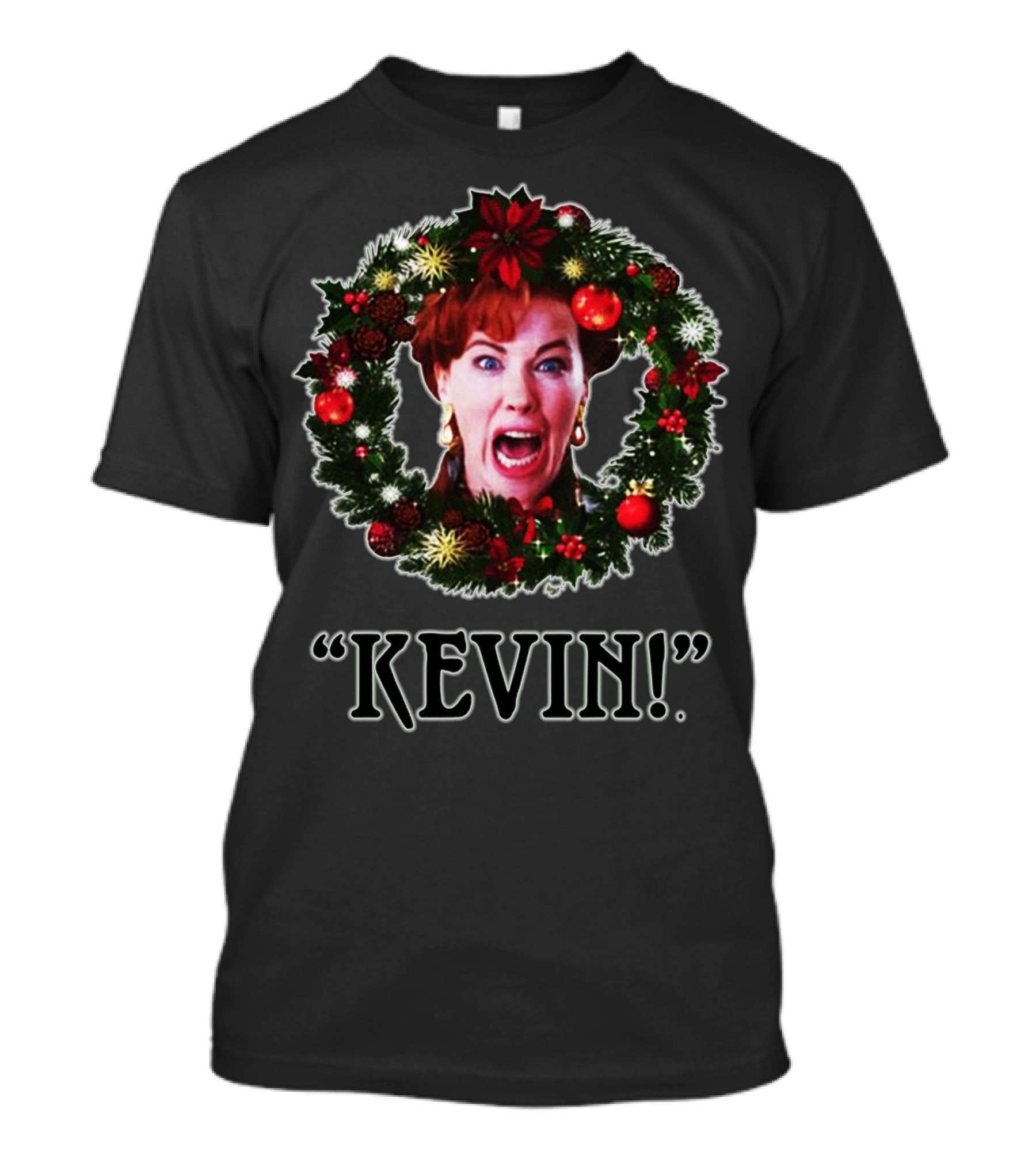 Kate Mccallister Kevin Christmas Wreath T-Shirt