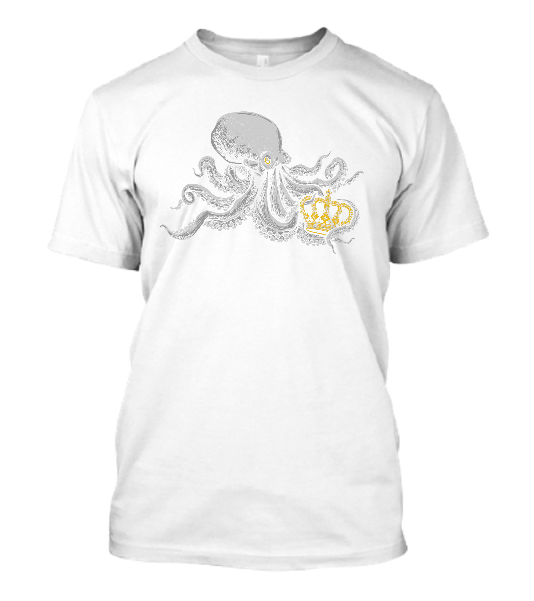 King Octopus Crowned Majesty 🐙👑 T-Shirt
