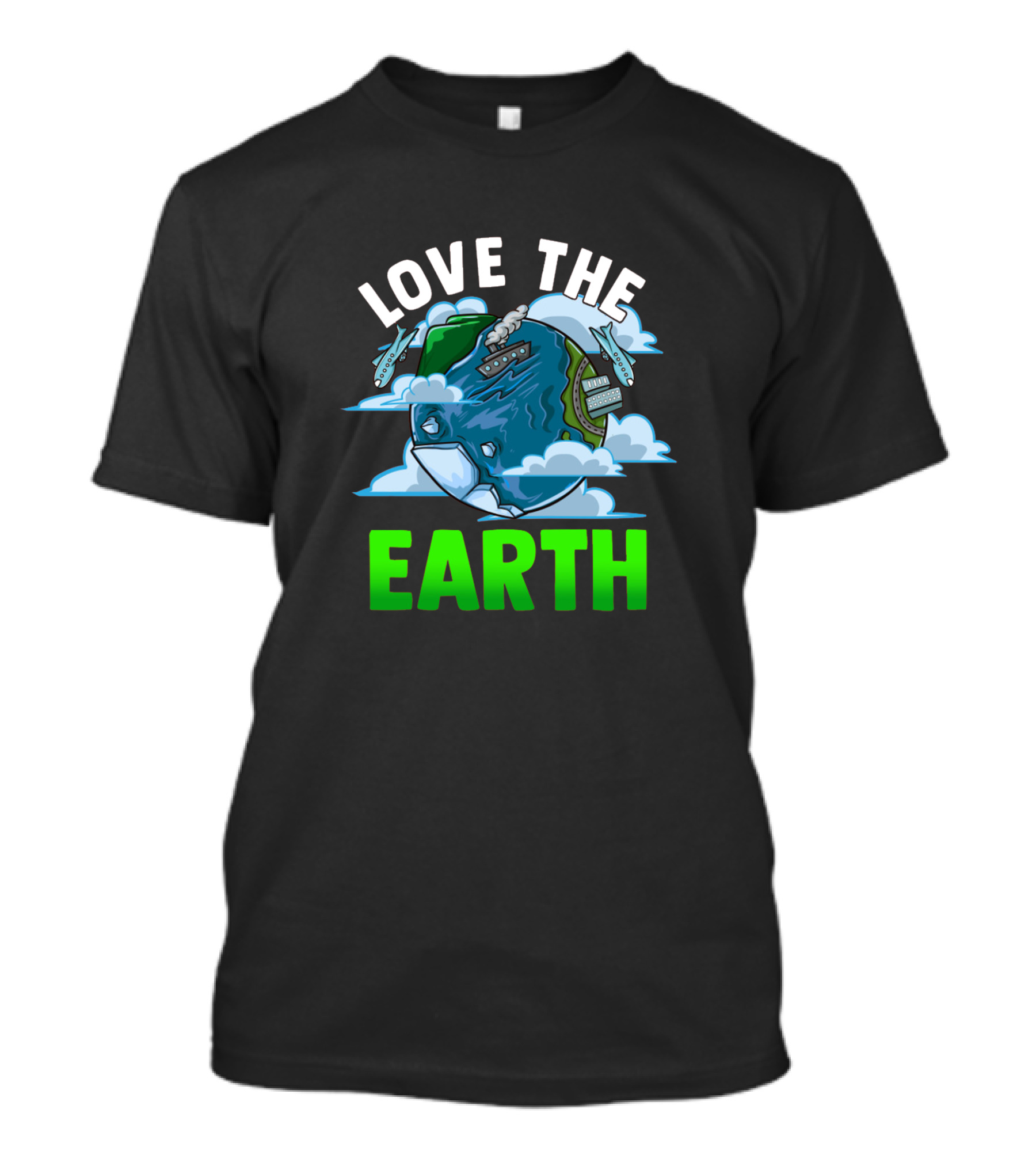 Love The Earth Hipster Cute Mother Earth Hippy T-Shirt