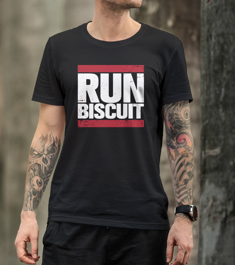 Run Biscuit Bold Distressed T-Shirt