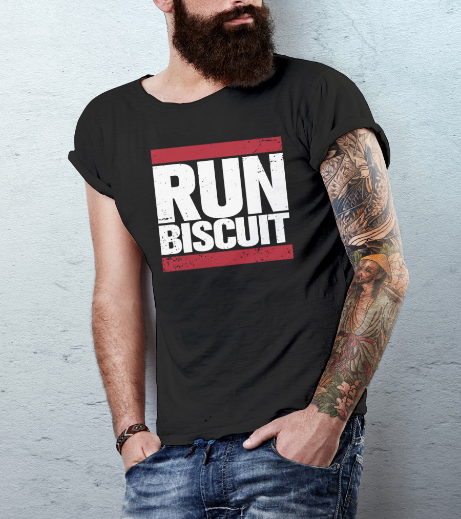 Run Biscuit Bold Distressed T-Shirt