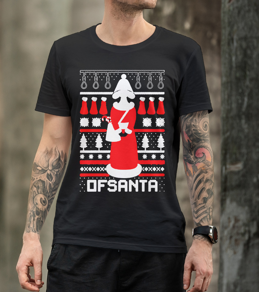 SantaS Handmaid Ofsanta Knitted Christmas T-Shirt