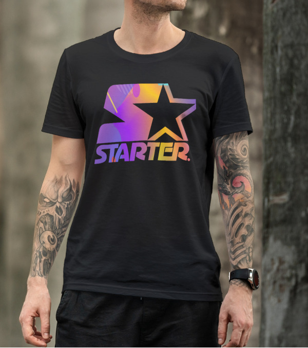 Starter Gradient Star Logo Multicolor T-Shirt