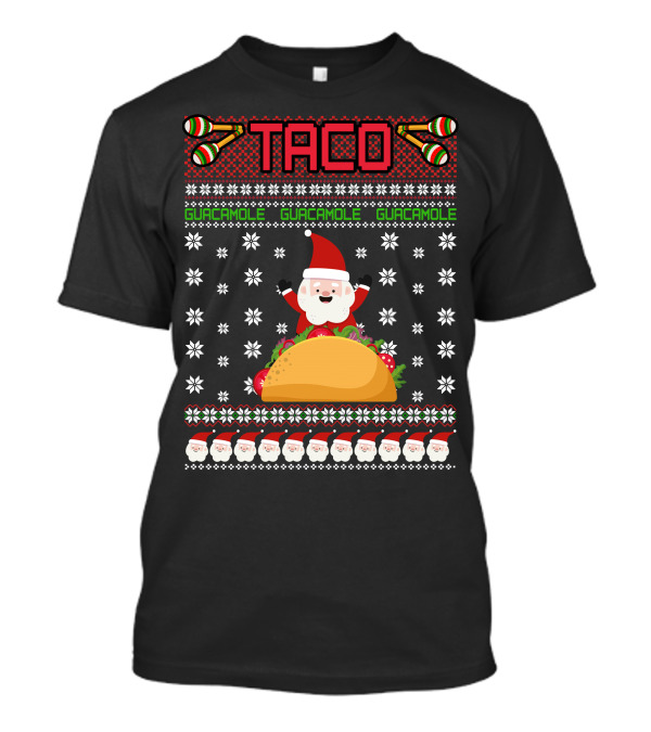 Taco Santa Guacamole Festive T-Shirt
