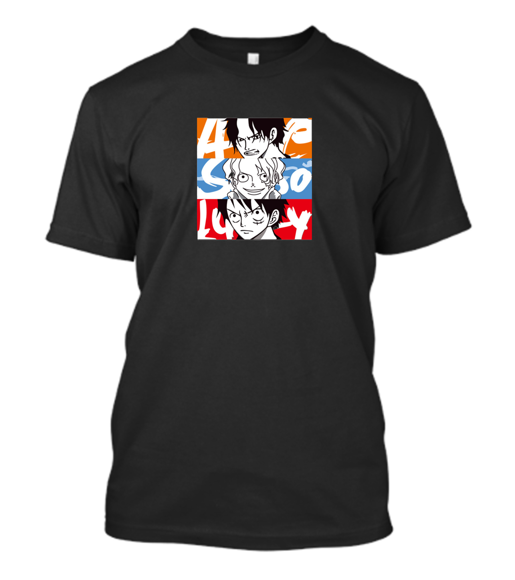 Tokyo One Piece Characters Luffy Zoro Ace T-Shirt
