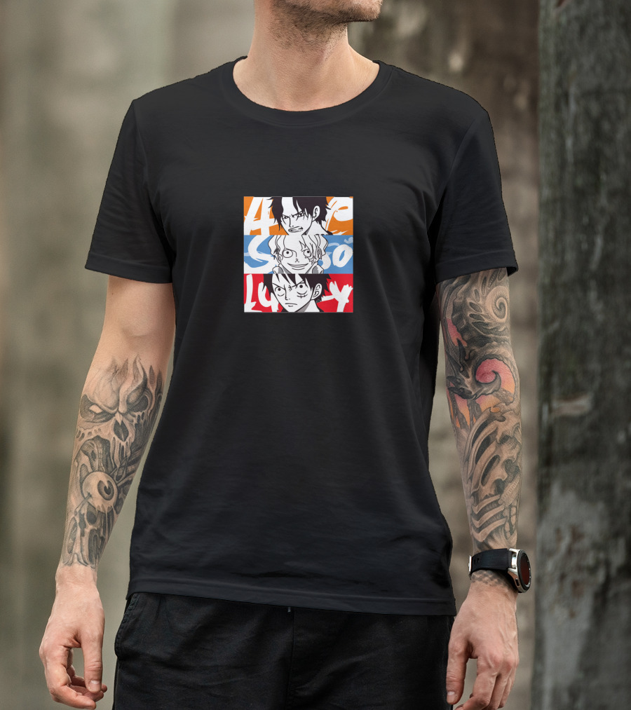Tokyo One Piece Characters Luffy Zoro Ace T-Shirt