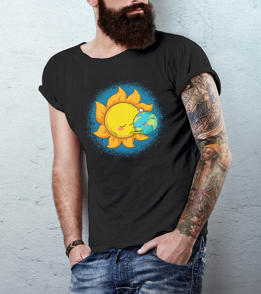 You Warm My Heart Sun Hugging Earth T-Shirt