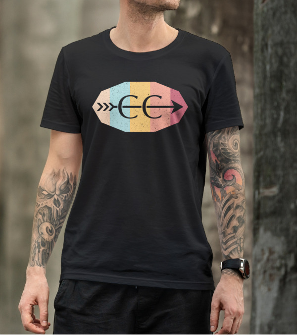Cross Country CC Arrows Retro Stripes T-Shirt