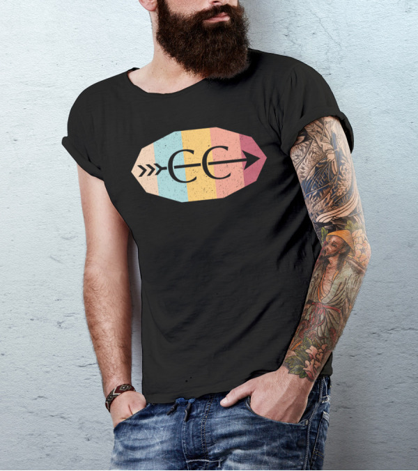 Cross Country CC Arrows Retro Stripes T-Shirt