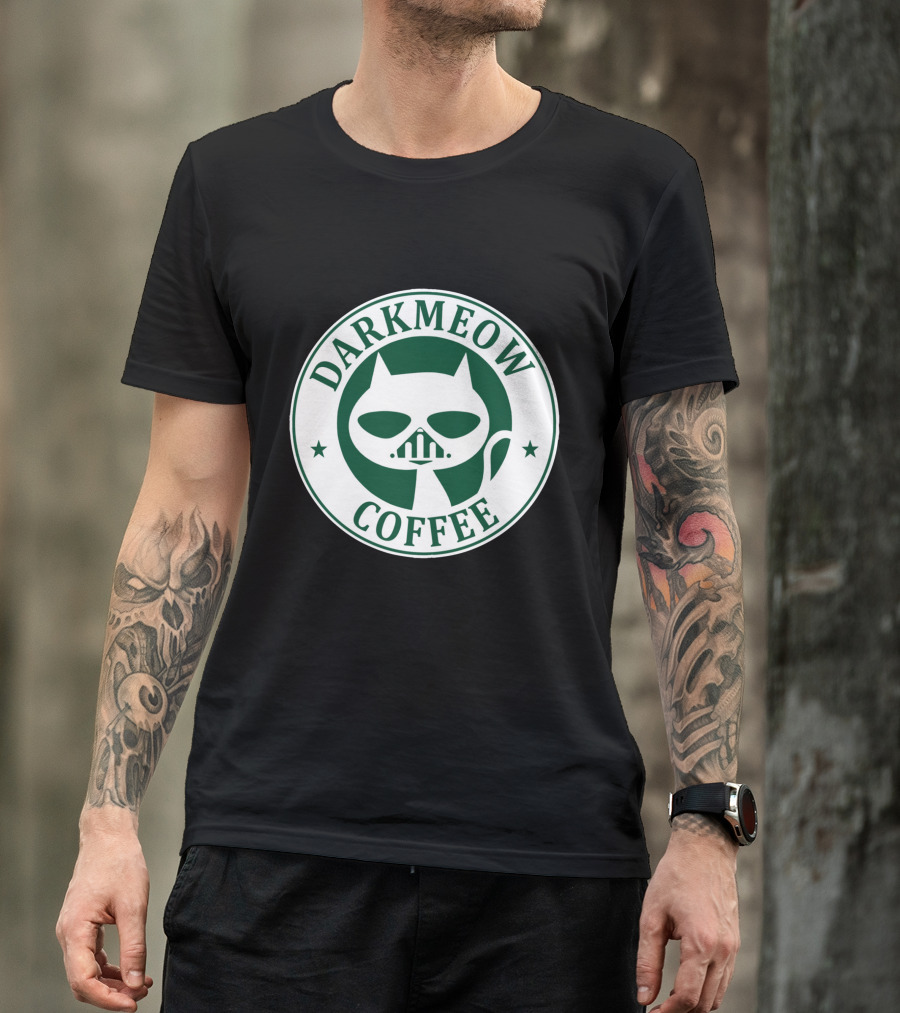 Darkmeow Coffee Darth Cat T-Shirt