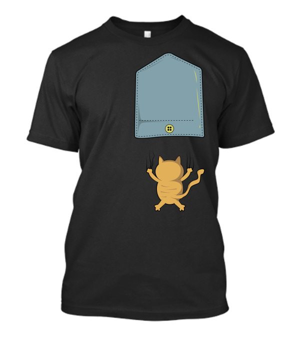 Folling Cat Pocket Drawer Adventures T-Shirt