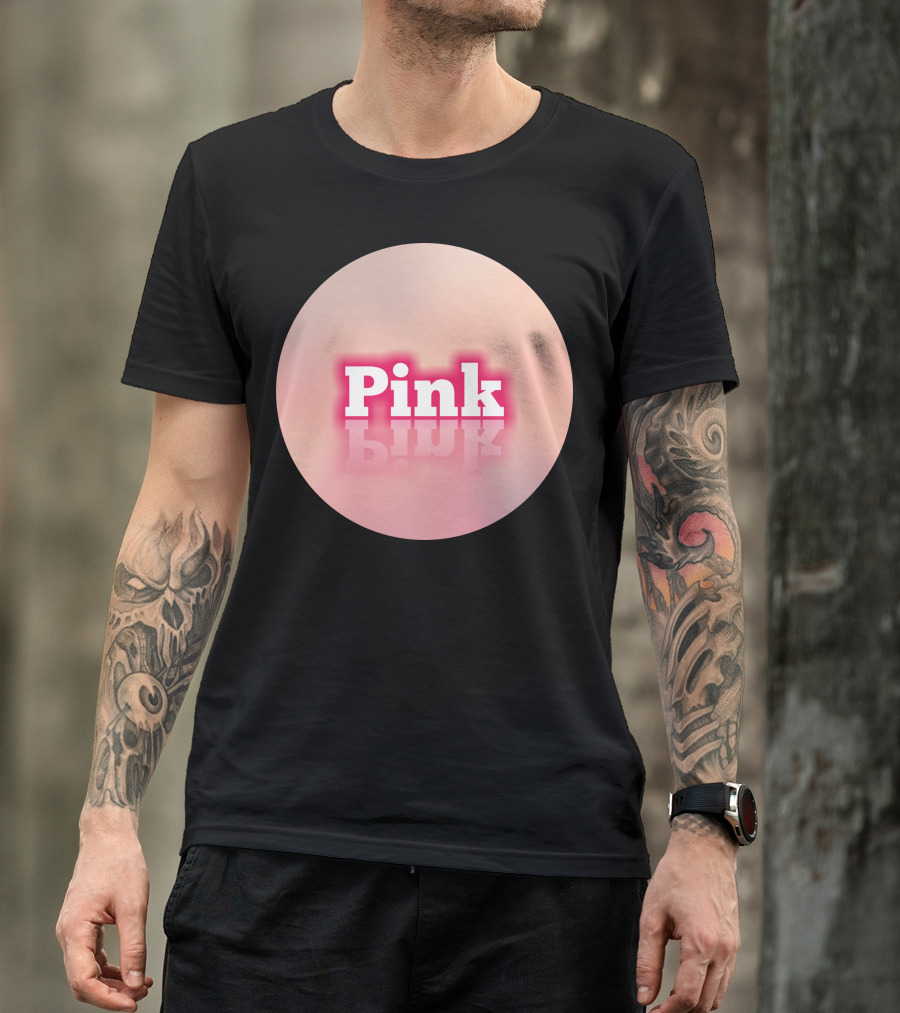 Pink Iconic Bubblegum Reflection T-Shirt